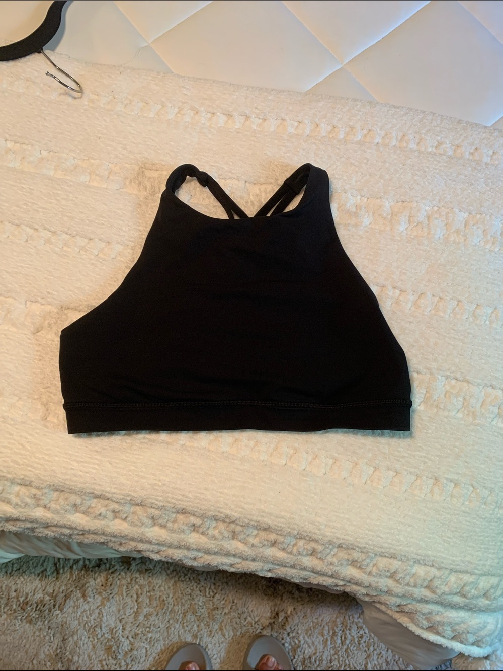 Lululemon Energy Black High Neck Sports Bra